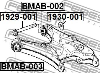 Febest BMAB-003 - Bush of Control / Trailing Arm autospares.lv