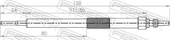 Febest 14642-003 - Glow Plug autospares.lv