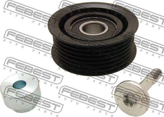Febest 1488-001 - Pulley, v-ribbed belt autospares.lv