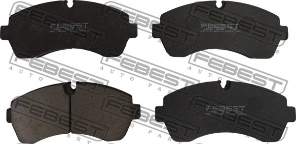 Febest 1601-906F - Brake Pad Set, disc brake autospares.lv