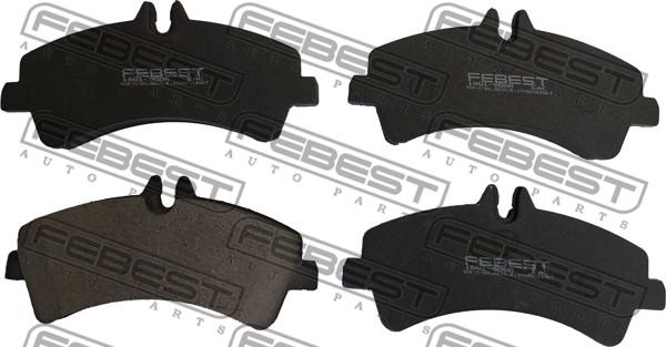 Febest 1601-900R - Brake Pad Set, disc brake autospares.lv