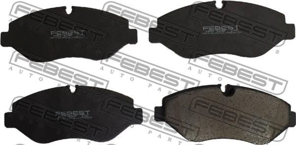 Febest 1601-639F - Brake Pad Set, disc brake autospares.lv