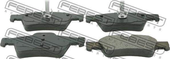 Febest 1601-211R - Brake Pad Set, disc brake autospares.lv