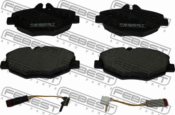 Febest 1601-W211F - Brake Pad Set, disc brake autospares.lv