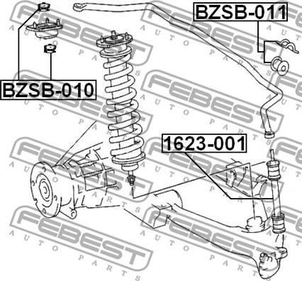 Febest 1623-001 - Rod / Strut, stabiliser autospares.lv