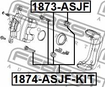 Febest 1874-ASJF-KIT - Guide Bolt, brake caliper autospares.lv