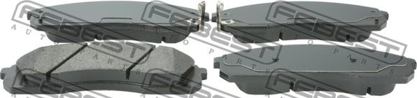 Febest 1201-H100F - Brake Pad Set, disc brake autospares.lv