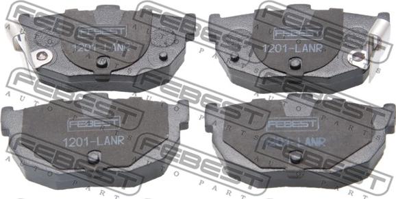 Febest 1201-LANR - Brake Pad Set, disc brake autospares.lv