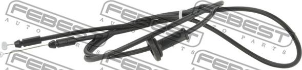 Febest 12101-SDL - Bonnet Cable autospares.lv