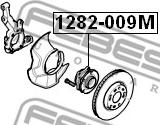 Febest 1282-009M - Wheel Hub autospares.lv