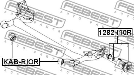 Febest 1282-I10R - Wheel Hub autospares.lv