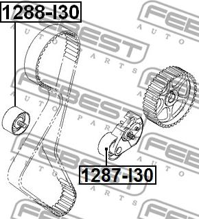 Febest 1287-I30 - Tensioner Pulley, timing belt autospares.lv