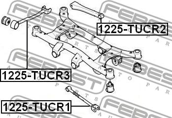 Febest 1225-TUCR2 - Track Control Arm autospares.lv
