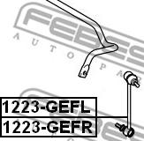 Febest 1223-GEFR - Rod / Strut, stabiliser autospares.lv