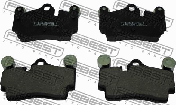 Febest 1701-Q7R - Brake Pad Set, disc brake autospares.lv