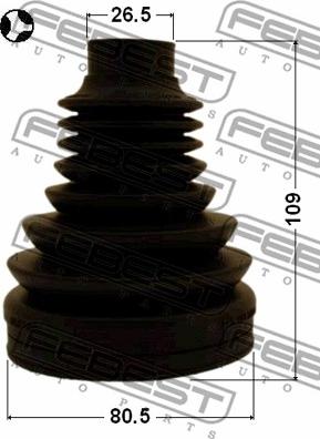 Febest 1715-Q5LHT - Bellow, drive shaft autospares.lv