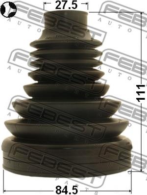 Febest 1715-Q5T - Bellow, drive shaft autospares.lv