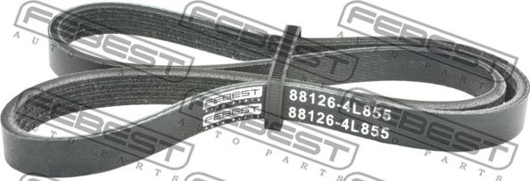 Febest 88126-4L855 - V-Ribbed Belt autospares.lv