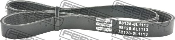 Febest 88128-6L1113 - V-Ribbed Belt autospares.lv