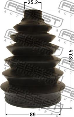 Febest 2917P-FL - Bellow, drive shaft autospares.lv