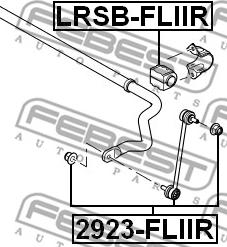 Febest 2923-FLIIR - Rod / Strut, stabiliser autospares.lv