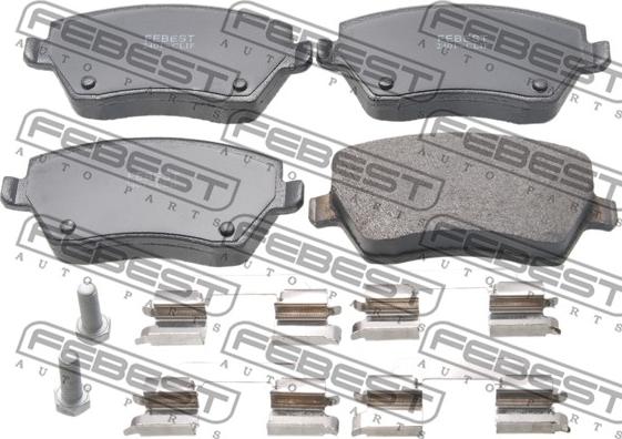 Febest 2401-CLIF - Brake Pad Set, disc brake autospares.lv