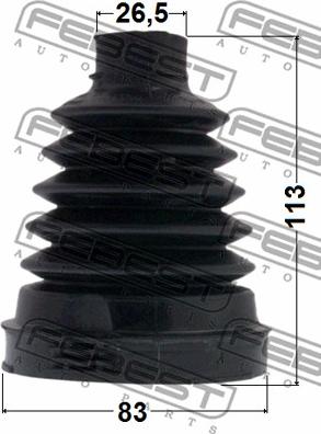 Febest 2415-DUSTT - Bellow, drive shaft autospares.lv