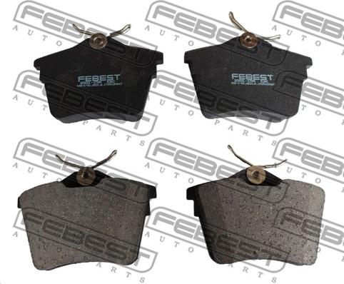 Febest 2501-C5R - Brake Pad Set, disc brake autospares.lv