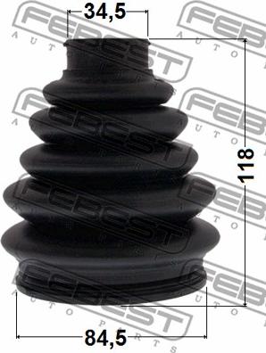 Febest 2517-C5 - Bellow, drive shaft autospares.lv