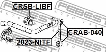 Febest 2023-NITF - Rod / Strut, stabiliser autospares.lv