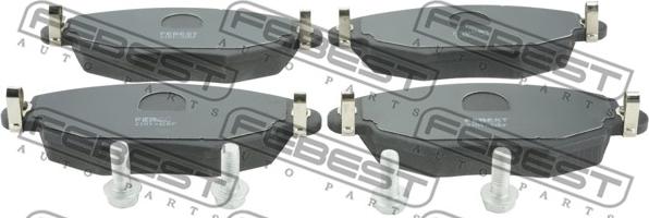 Febest 2101-GEF - Brake Pad Set, disc brake autospares.lv