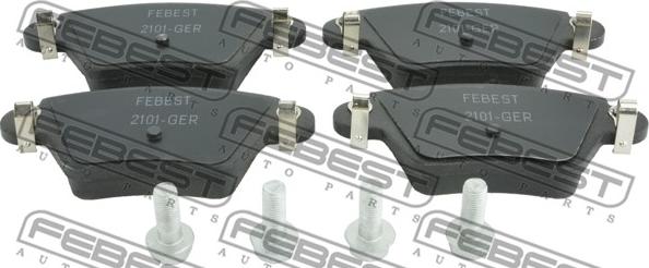 Febest 2101-GER - Brake Pad Set, disc brake autospares.lv