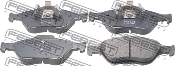 Febest 2101-JHF - Brake Pad Set, disc brake autospares.lv