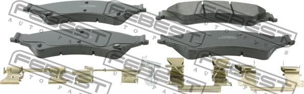 Febest 2101-RNGF - Brake Pad Set, disc brake autospares.lv