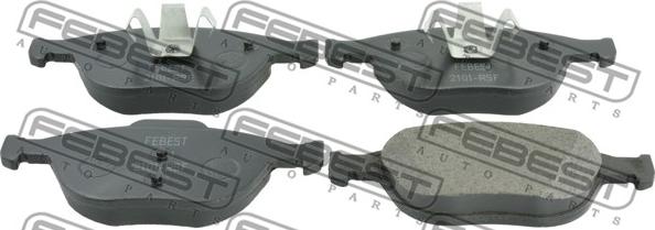 Febest 2101-RSF - Brake Pad Set, disc brake autospares.lv