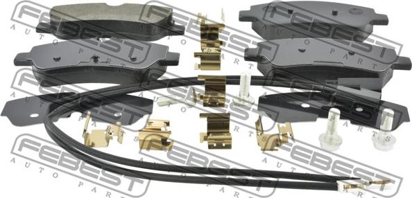 Febest 2101-TTFR - Brake Pad Set, disc brake autospares.lv