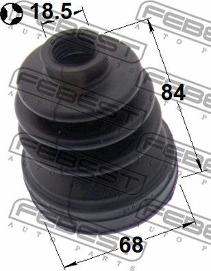 Febest 2115-CBKT - Bellow, drive shaft autospares.lv