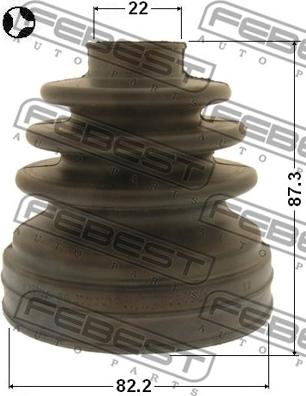 Febest 2115-TC7T - Bellow, drive shaft autospares.lv