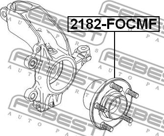 Febest 2182-FOCMF - Wheel Hub autospares.lv