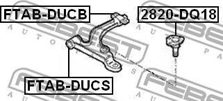 Febest FTAB-DUCS - Bush of Control / Trailing Arm autospares.lv