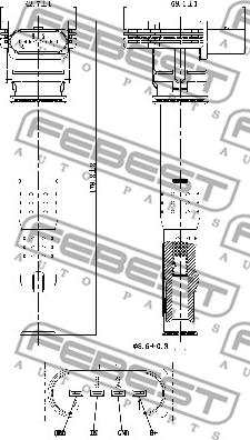 Febest 23640-001 - Ignition Coil autospares.lv