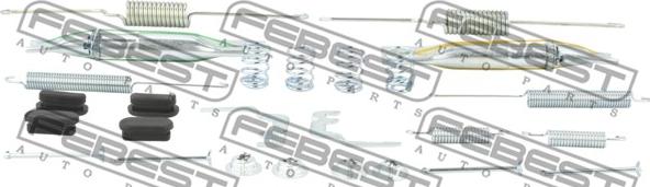 Febest 2304-2H0R-KIT - Accessory Kit, parking brake shoes autospares.lv
