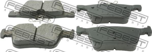 Febest 2301-5G1R - Brake Pad Set, disc brake autospares.lv