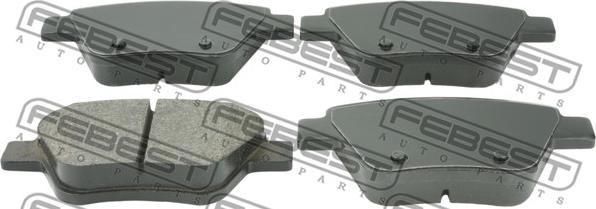 Febest 23015K1R - Brake Pad Set, disc brake autospares.lv