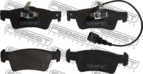 Febest 2301-7HR - Brake Pad Set, disc brake autospares.lv