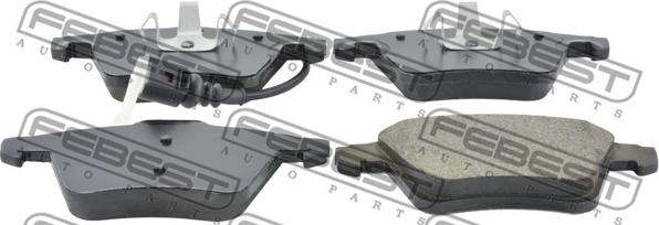 Febest 2301-T5F - Brake Pad Set, disc brake autospares.lv