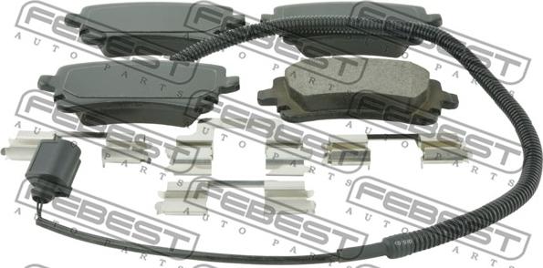 Febest 2301T5R - Brake Pad Set, disc brake autospares.lv