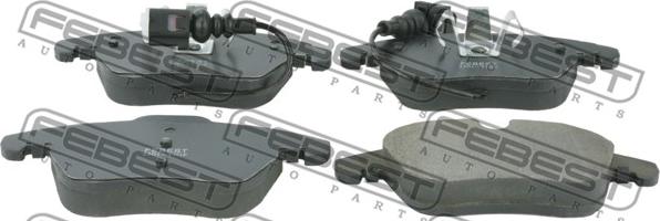 Febest 2301-TIGF - Brake Pad Set, disc brake autospares.lv