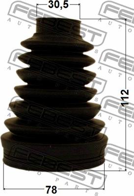 Febest 2315P-T5 - Bellow, drive shaft autospares.lv