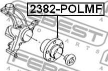 Febest 2382-POLMF - Wheel Hub autospares.lv